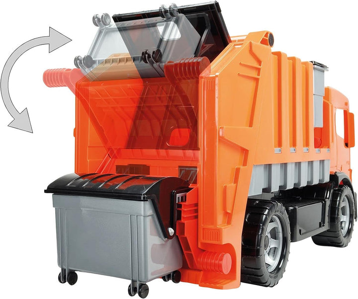 LENA 02166 Starke Riesen Müllwagen, Giga Trucks Müllfahrzeug ca. 72 cm, robuster Müll LKW mit 2 Achs