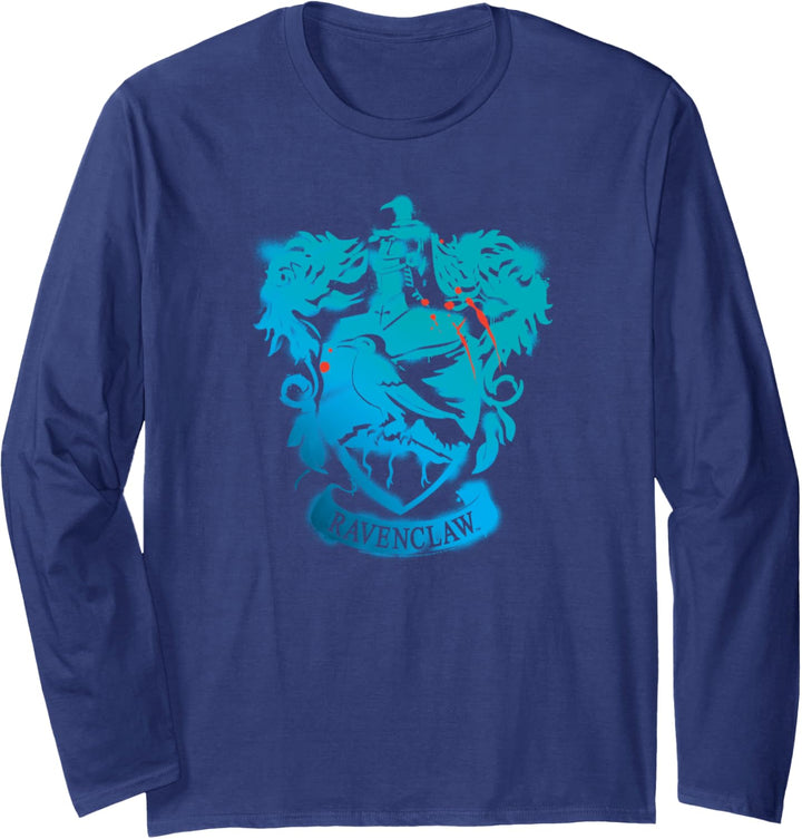Harry Potter Ravenclaw Crest Stencil Langarmshirt