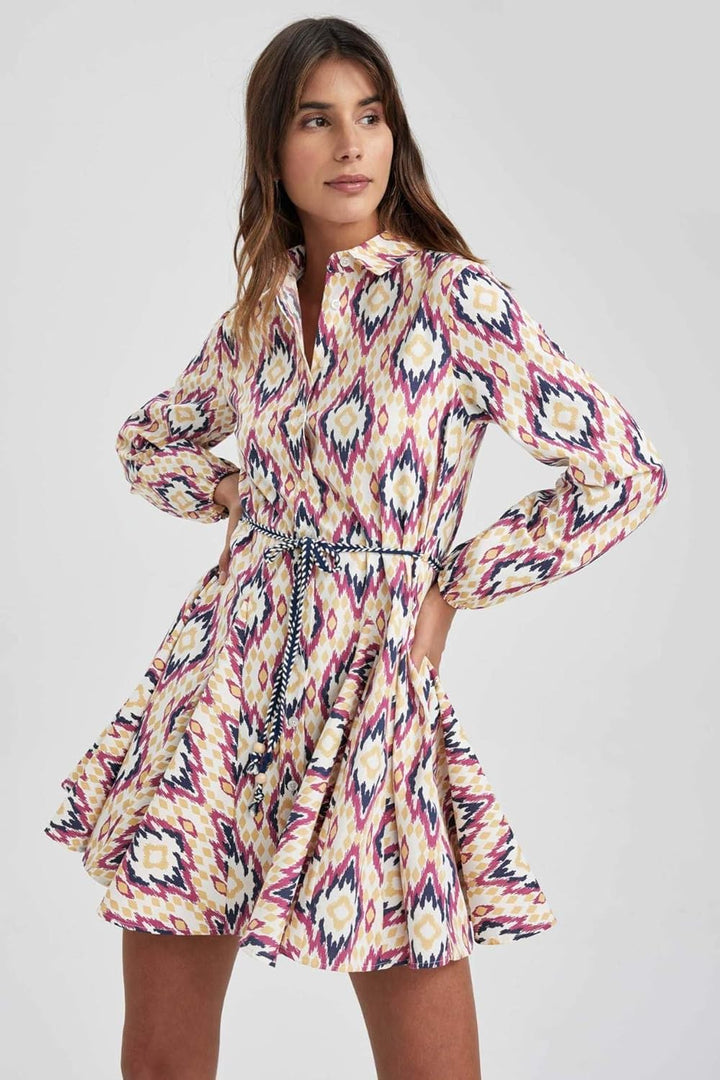 DeFacto Damen Dress 38 Rosa, 38 Rosa