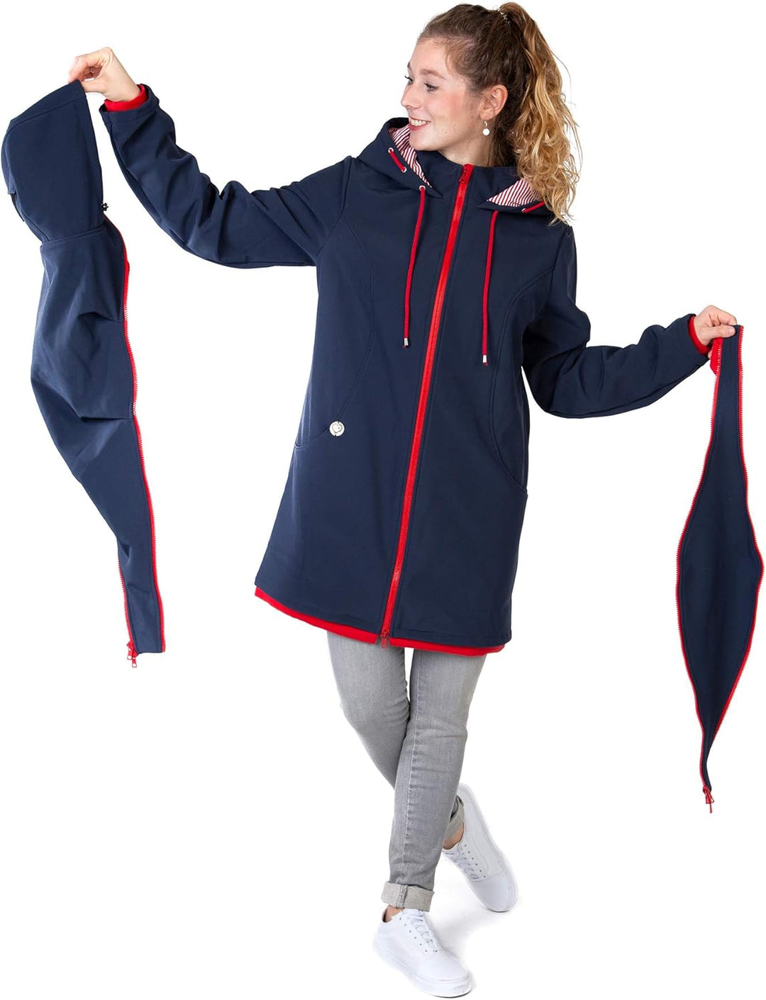 Viva la Mama – Allwetter Funktionsjacke für Mama und Baby, Umstandsjacke + Tragejacke - MELLORY L Vo