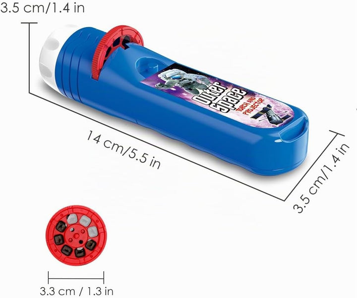 Pup Go 2er-Pack Dinosaurier &amp; Weltraum Taschenlampe mit Projektor, 6 Disks und 48 Bildern, Dinosauri