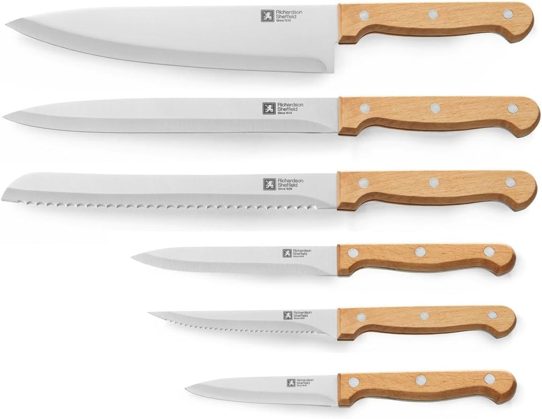 Richardson Sheffield Artisan Bois Messerblock, 6-teilig