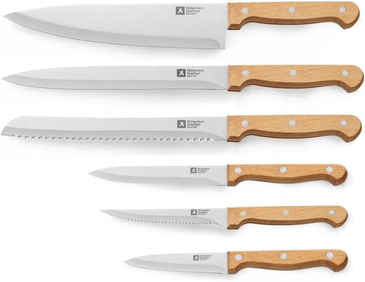 Richardson Sheffield Artisan Bois Messerblock, 6-teilig