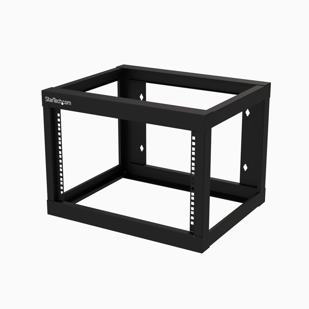 StarTech.com 6HE 19 Zoll Wand Netzwerk Rack - 2 Pfosten, 48cm tief mit offener Rahmen, für AV/IT/Kom