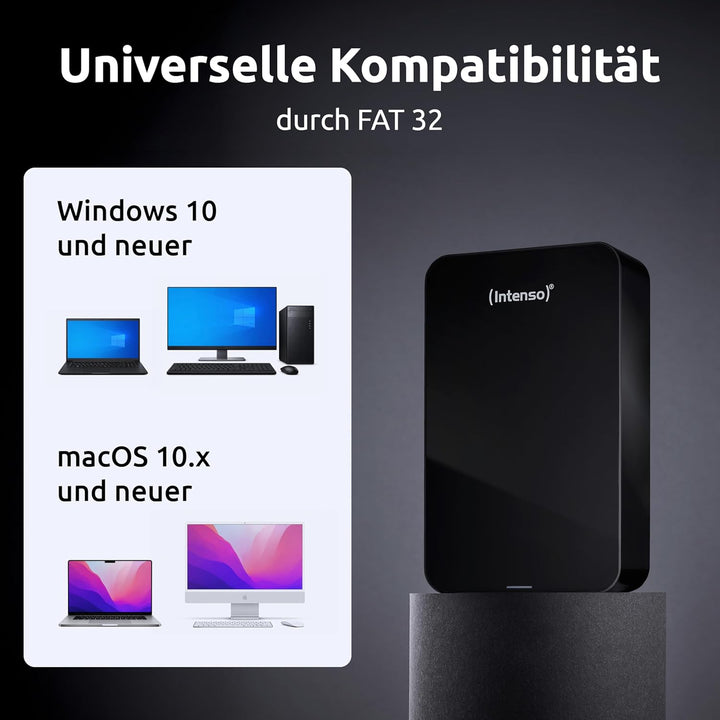 Intenso 3,5" Desktop HDD 3.0 8TB Memory Center 8 TB Single, 8 TB Single