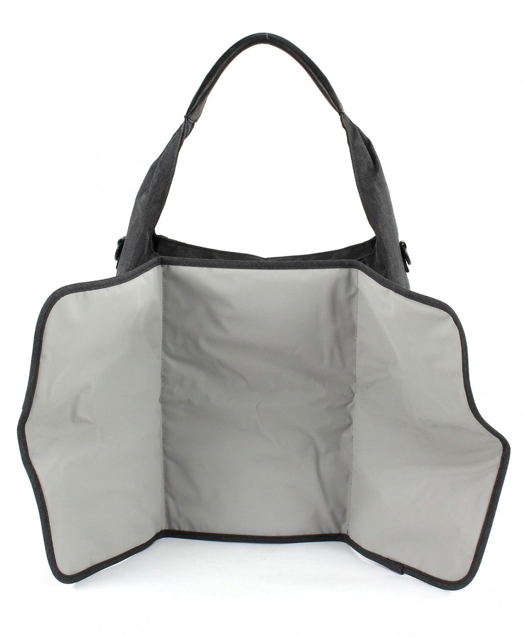LÄSSIG Baby Wickeltasche Babytasche Stylische Tasche inkl. Wickelzubehör/Casual Hobo Bag Black Schwa