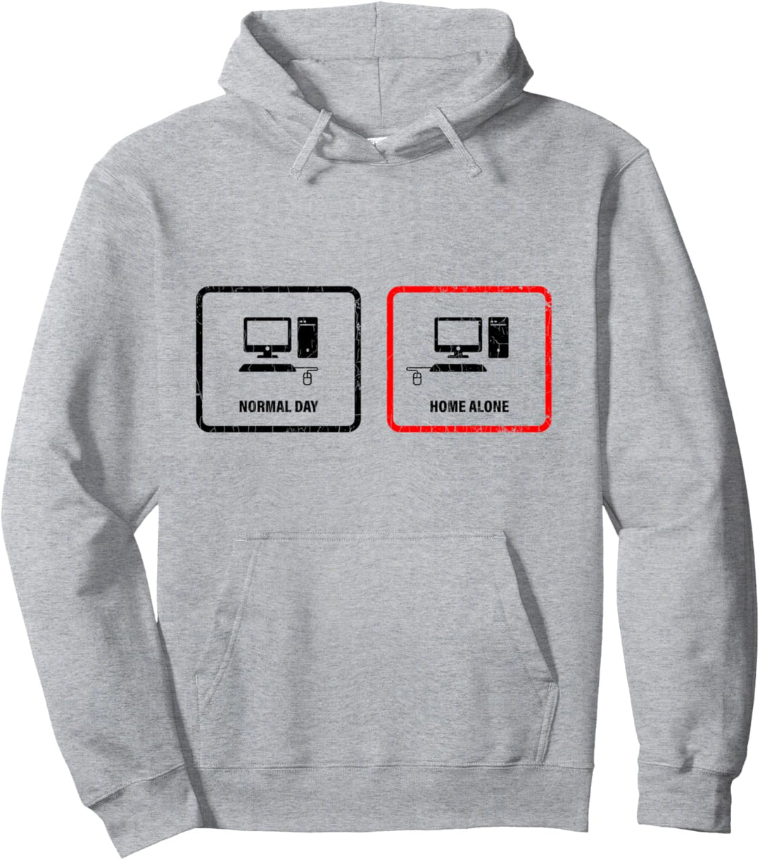 Normal Day Home Alone Männer Humor Versaut Sprüche Versautes Pullover Hoodie