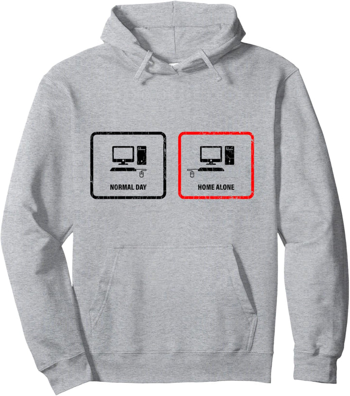 Normal Day Home Alone Männer Humor Versaut Sprüche Versautes Pullover Hoodie