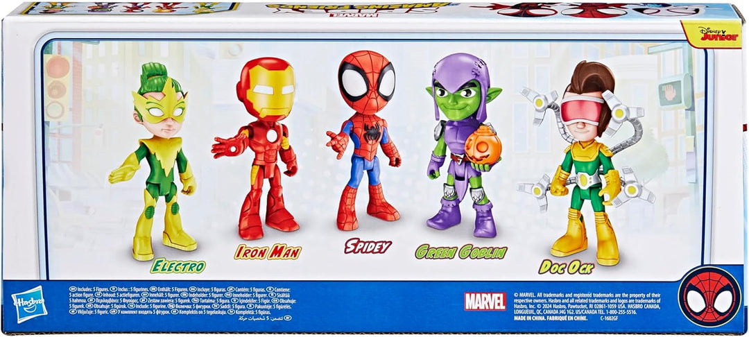 Marvel Spidey und Seine Super-Freunde, Freunde & Schurken Set, Action-Figurenset Helden & Bösewichte