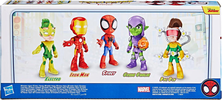 Marvel Spidey und Seine Super-Freunde, Freunde & Schurken Set, Action-Figurenset Helden & Bösewichte