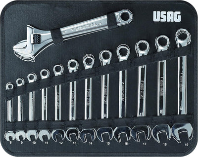 USAG U00020001 - 002 JM Koffer mit Wartungssortiment (181 Teile) Wartungswerkzeuge, Wartungswerkzeug