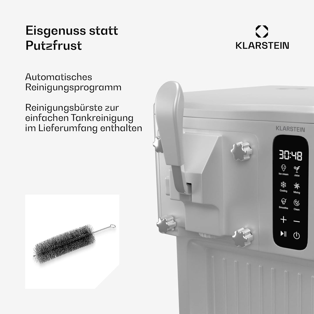 Klarstein Eismaschine Softeismaschine 1,5 L Mit Touchdisplay, Keep-Cool-Funktion, 5-L-Kapazität - Sp