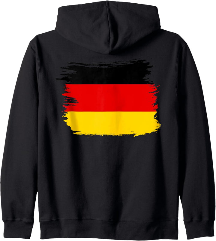 Vintage Deutschland Flaggenhemd stolz auf Deutschland Damen & Herren Kapuzenjacke