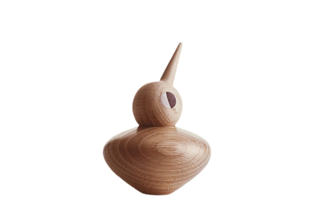 Architectmade piccoli uccelli, Helle Eiche, H: 10.5 cm Eiche Natur, Eiche Natur