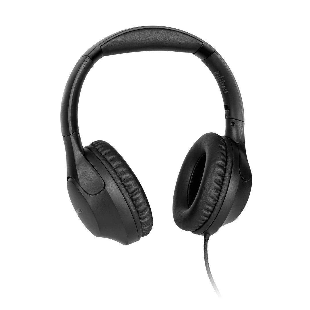 TechniSat STEREOMAN 3 – kompakter Hi-Fi-Kabelkopfhörer (gepolsterte Ohrmuscheln aus PU-Leder, Over-E
