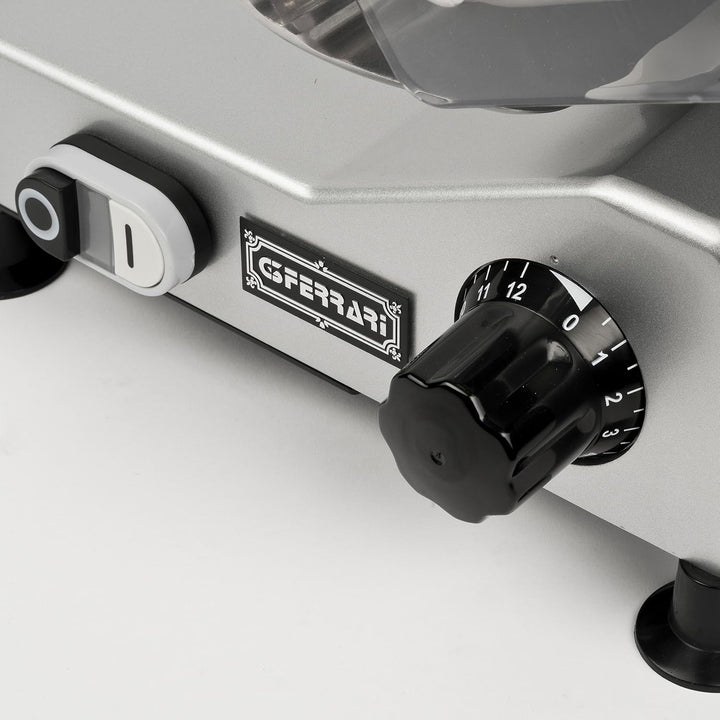 G3 Ferrari G2015706 Aufschnittmaschine "Emilia 250", Klinge aus Edelstahl, Schnittstärke 0-12 mm, Si