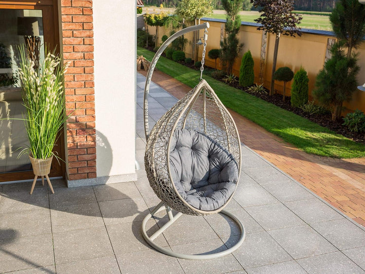 Bjird Hängesessel Kissen, Polster, Auflage für Polyrattan & Rattan Hängeschaukel, Sitzauflage für Hä