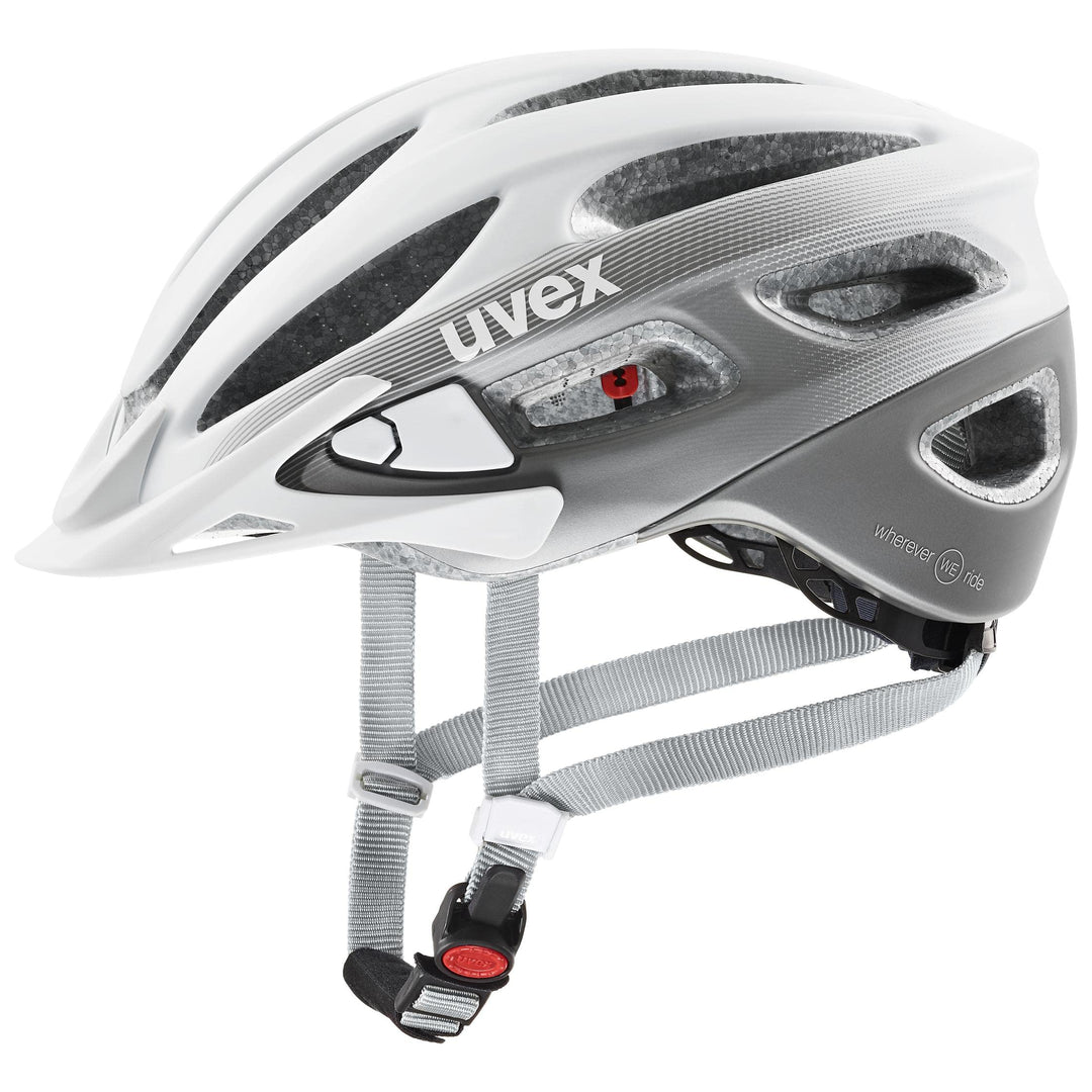 Uvex True CC Damen Fahrrad Helm matt weiss/grau 2024 52-55 cm, 52-55 cm