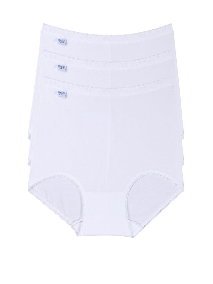 sloggi Damen Basic+ Maxi 3P Slip 24 Weiss (White), 24 Weiss (White)