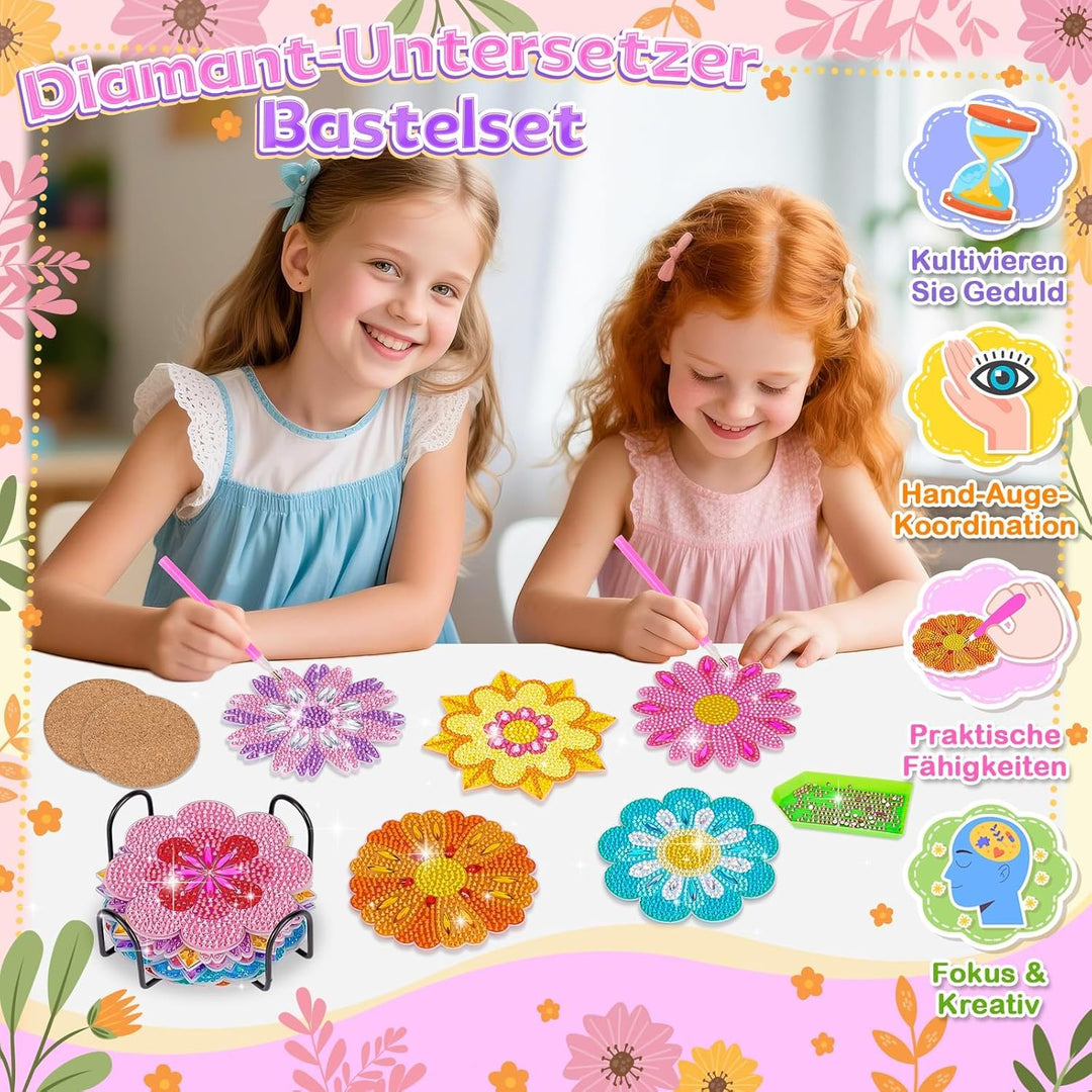 Basteln Mädchen 8 9 10 7 Jahre: Geschenke für Mädchen 7 8 9 10 11 Jahre Diamond Painting Kinder Blum