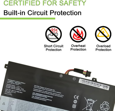 XITAIAN 11.4V 44Wh 3900mAh 45N1740 45N1741 45N1742 45N1743 SB10K12721 Ersatz Laptop Akku für Lenovo