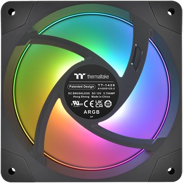 Thermaltake SWAFAN EX12 ARGB PC Cooling Fan White TT Premium Edition 3 Fan Pack 120mm Weiss, 120mm W