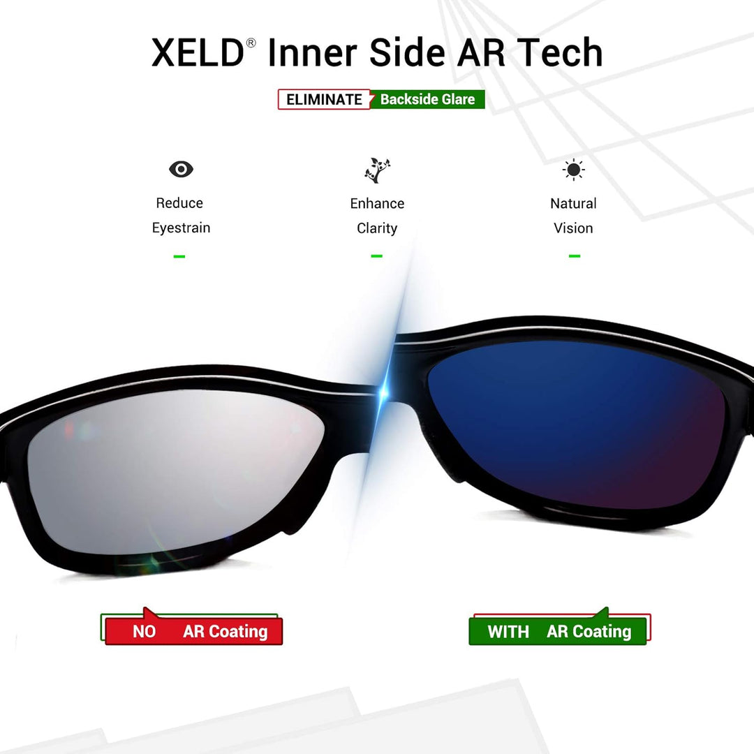 Mryok Ersatzgläser für Oakley Fives Squared - Options Xeld Polarisiert - Spawn Black, Xeld Polarisie