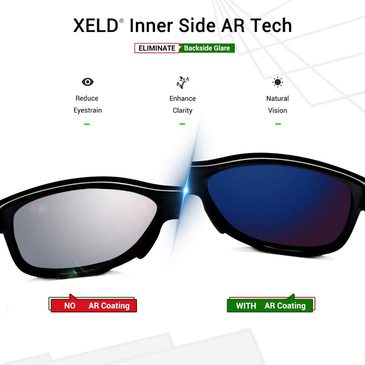 Mryok Ersatzgläser für Oakley Fives Squared - Options Xeld Polarisiert - Spawn Black, Xeld Polarisie