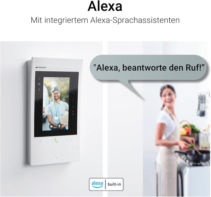 BTICINO, Classe 300EOS with Netatmo, erste smarte Wi-Fi-Video-Innenstelle mit integriertem Alexa-Spr