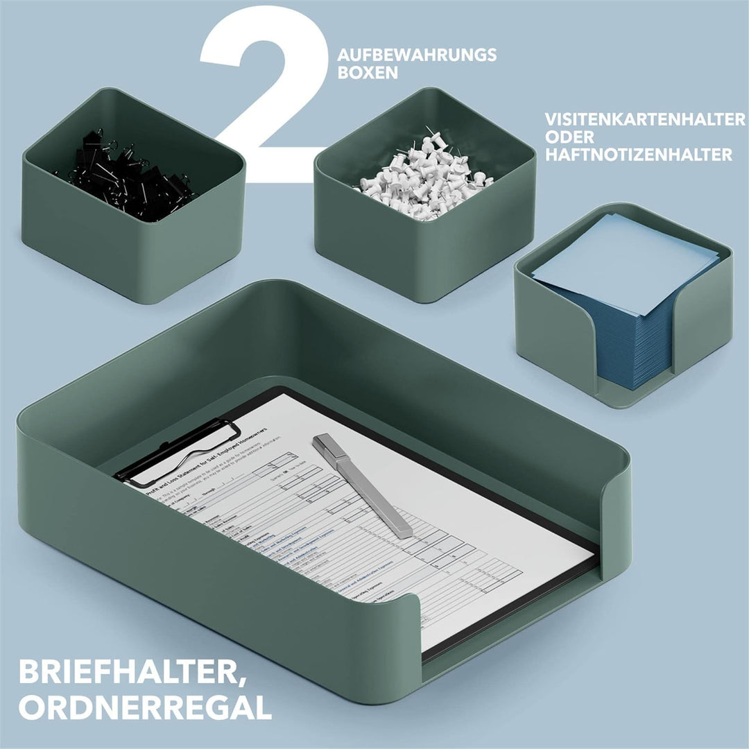 Schreibtisch Organizer mit RED DOT Design Award - Premium Stiftehalter aus recyceltem Material - Bür