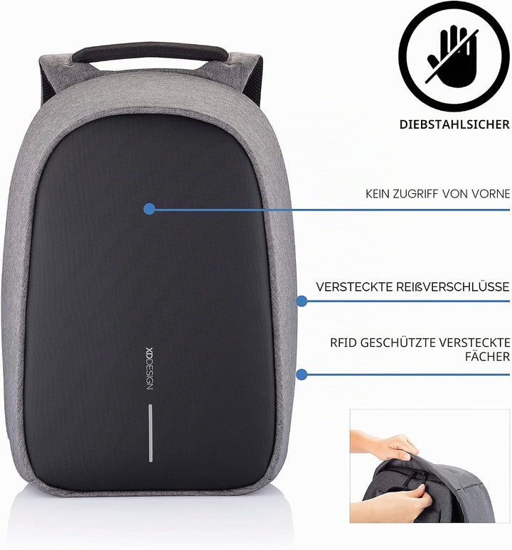XDDesign Unisex Bobby Hero (Small) backpack (1er Pack) Einheitsgrösse Grau, Einheitsgrösse Grau
