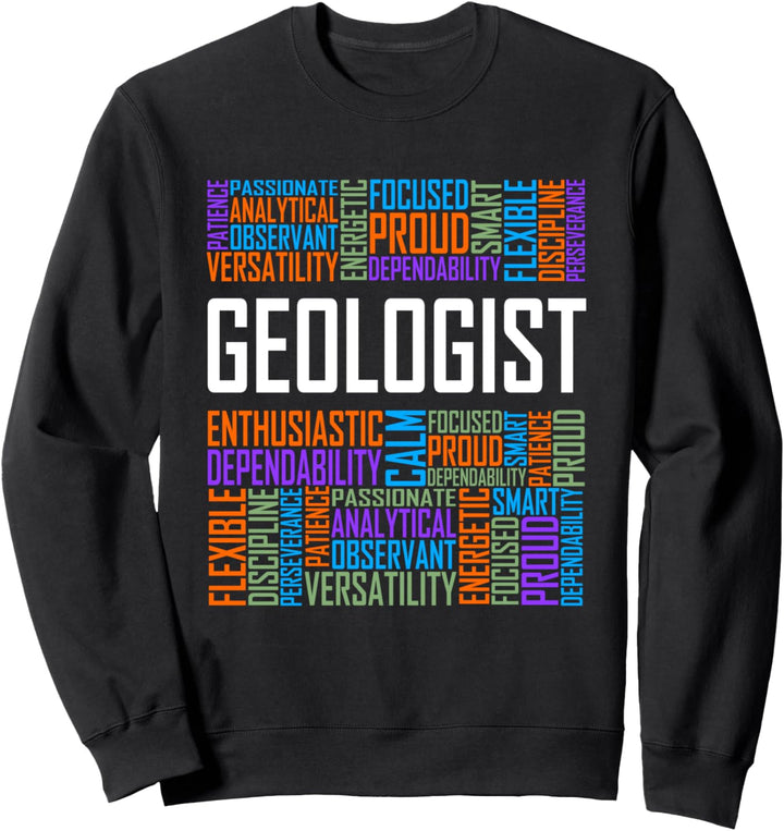 Geologe Geschenke Geologen Wertschätzung Geschenk Worte Sweatshirt