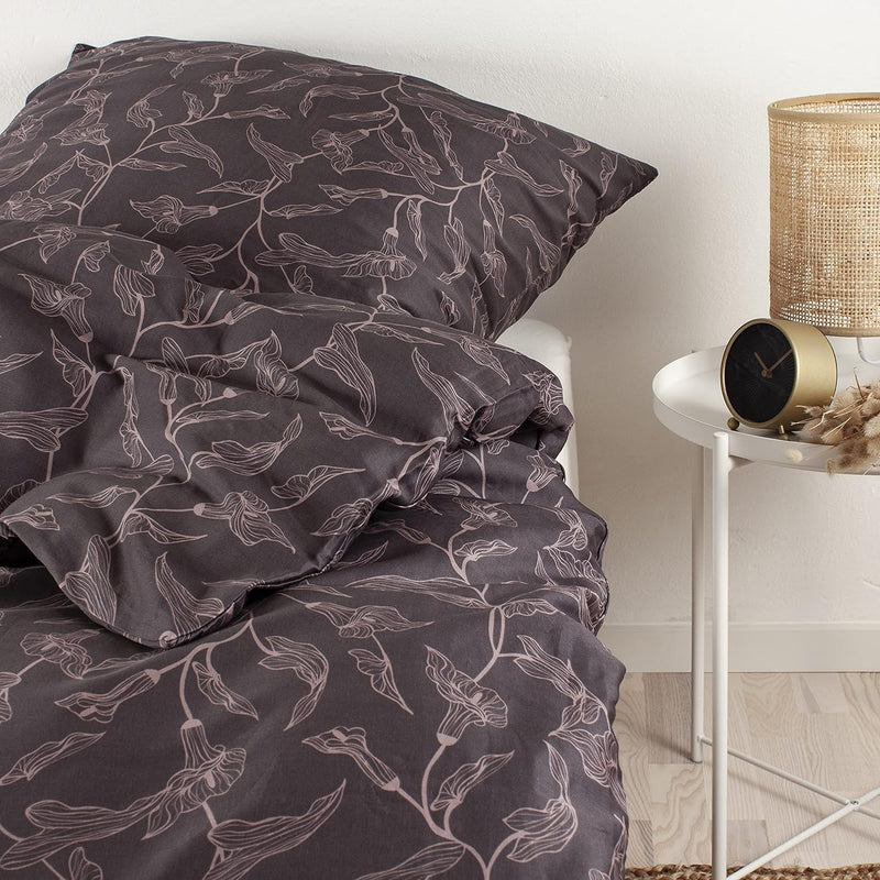 Arctic Bettwäsche 135x200 Satin I Bettbezug aus 100% Baumwolle mit Oeko-Tex Standard 100 I Bettzeug