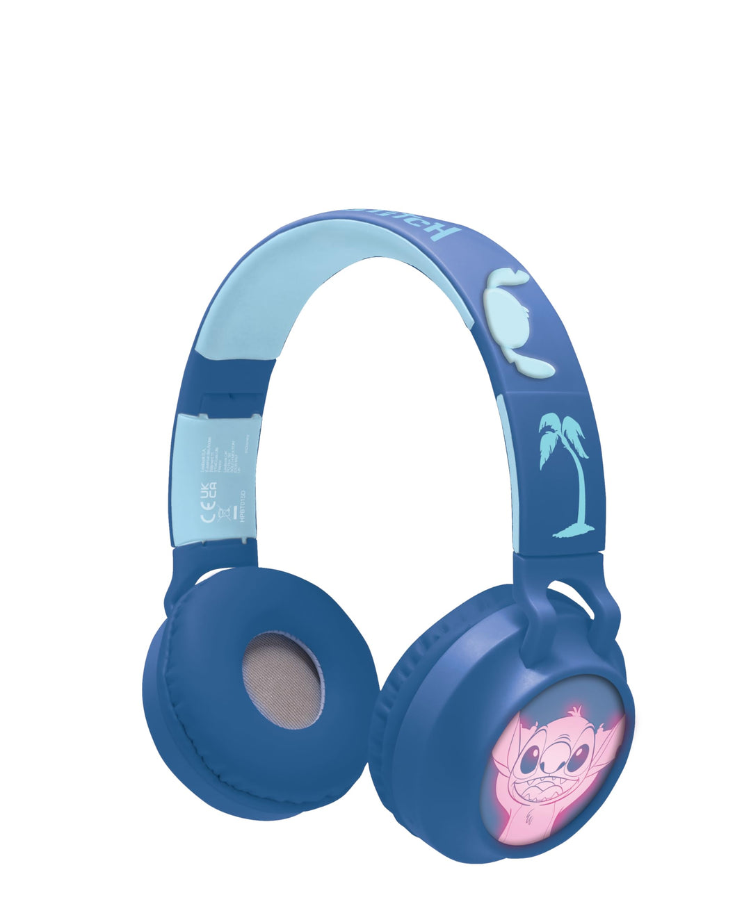 Lexibook, Disney Stitch, Kabelloser und kabelgebundener 2-in-1-Kopfhörer mit Stitch-Details, Lichtef