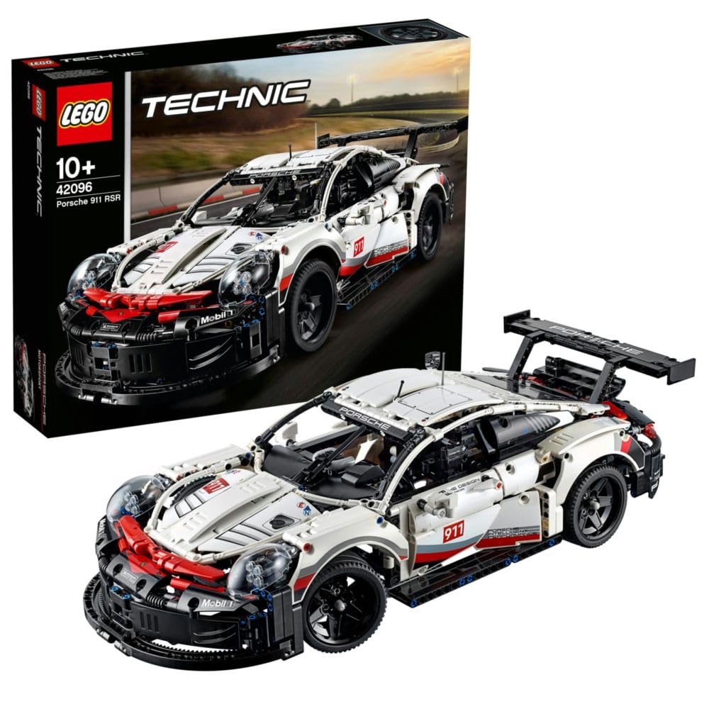 LEGO 42096 Technic Porsche 911 RSR, Rennauto Bausatz für Fortgeschrittene, Exklusives