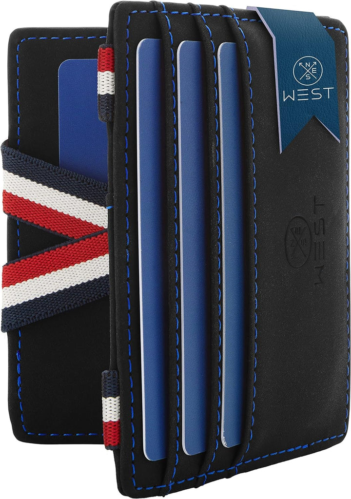 WEST® - Magic Wallet mit Münzfach + Geschenkverpackung - magische Geldbörse kompakt & klein - Trick