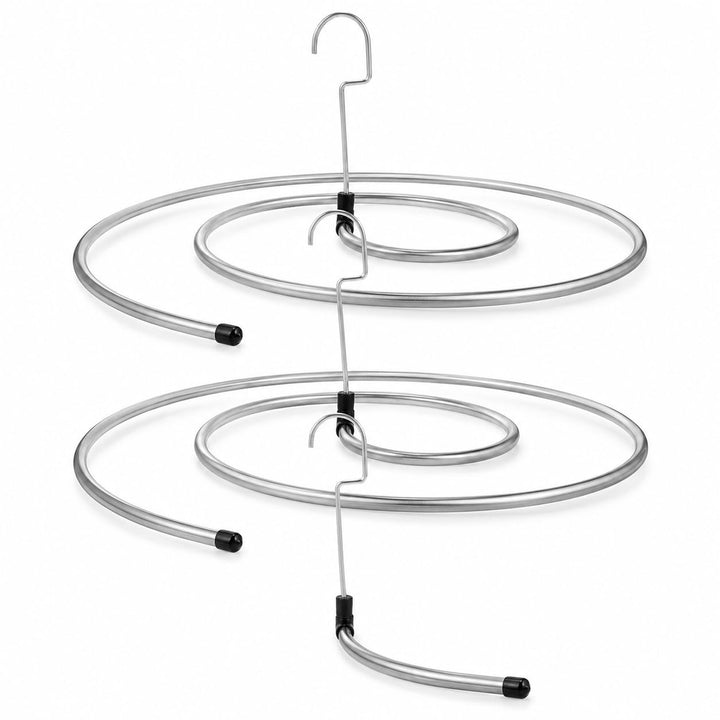 Garneck 2 x drehbare und platzsparende Wäscheständer aus Edelstahl, spiralförmig, zum Trocknen von D