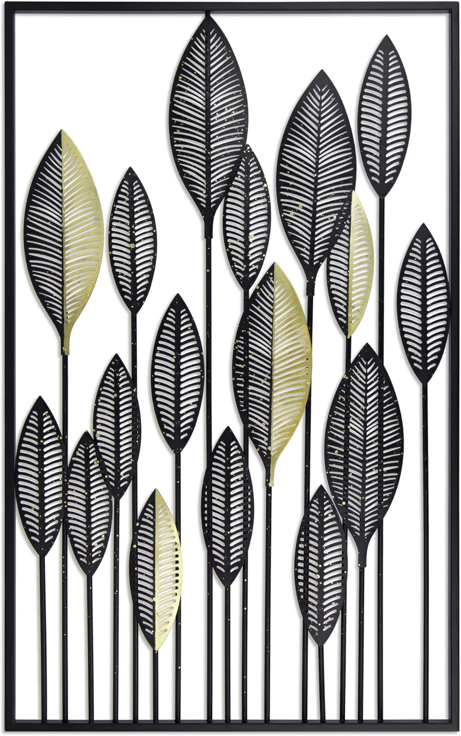 SKASEN® Wanddeko Metall, Wandbild Wohnzimmer, Deko Küche, Metallbild, 80x50cm, Inkl. Befestigungsmat
