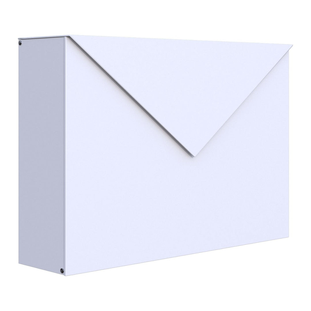 Briefkasten, Design Wandbriefkasten Letter in Weiss - Bravios