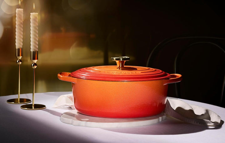 Le Creuset Flamme Dorée Ovalkasserolle, 29 cm Volcanic 29 cm, Volcanic 29 cm