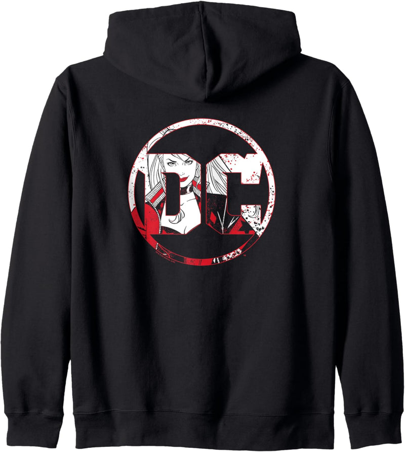 Batman Harley Quinn DC Logo Kapuzenjacke