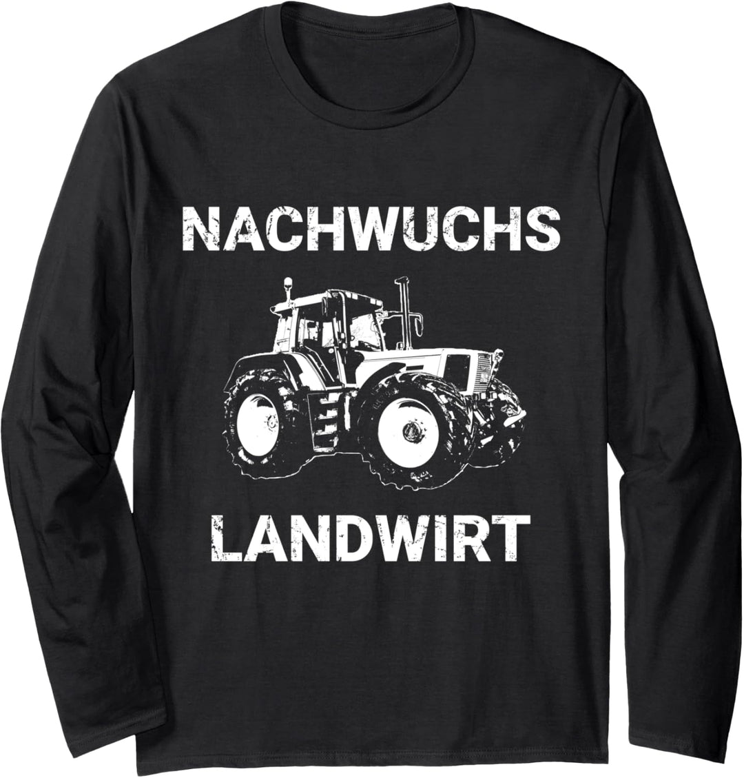 Nachwuchs Landwirt Traktor Trecker Landwirtschaft Kinder Langarmshirt