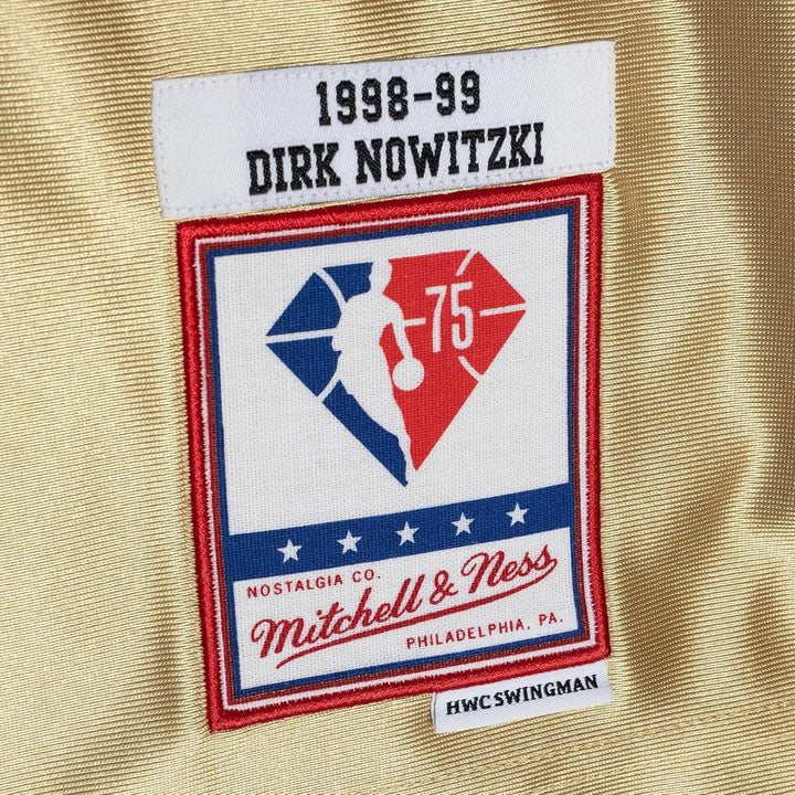 Mitchell & Ness NBA 75th Anniversary Swingman Jersey - Gold S Dallas Mavericks, S Dallas Mavericks