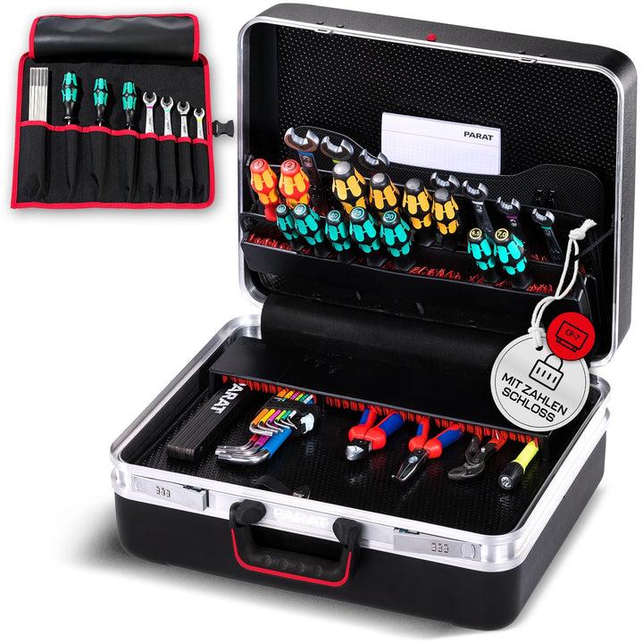 PARAT CLASSIC KingSize CP-7 Safe | Werkzeugkoffer leer mit CP-7 Halterungen | Inkl. BASIC Roll-Up Ca