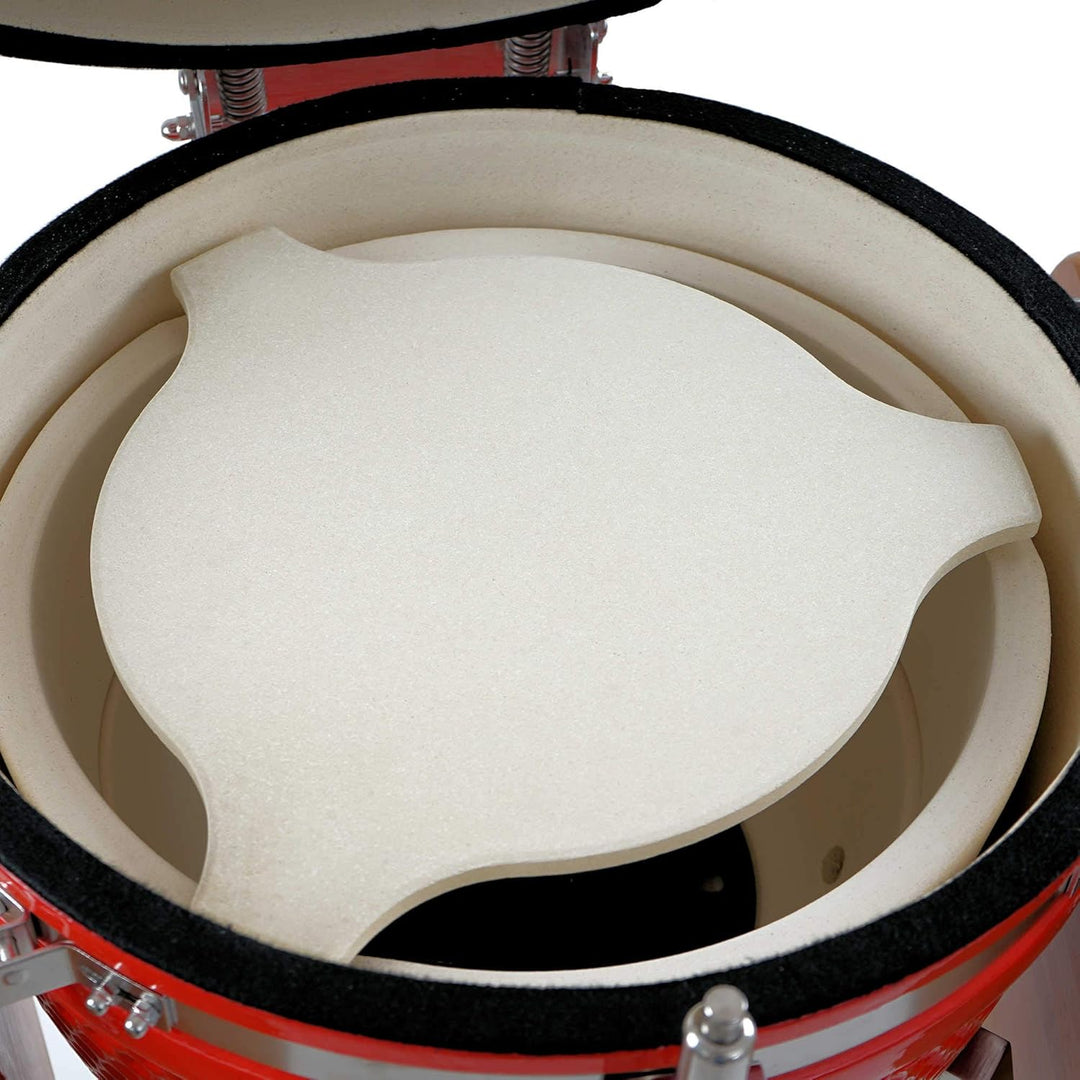 BBQ-Toro Deflektorstein Ø 36 cm - Ø 46 cm, Pizzastein passend für Kamado Keramikgrill Ø 52 cm | Defl