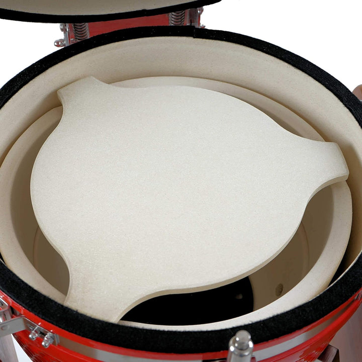 BBQ-Toro Deflektorstein Ø 36 cm - Ø 46 cm, Pizzastein passend für Kamado Keramikgrill Ø 52 cm | Defl