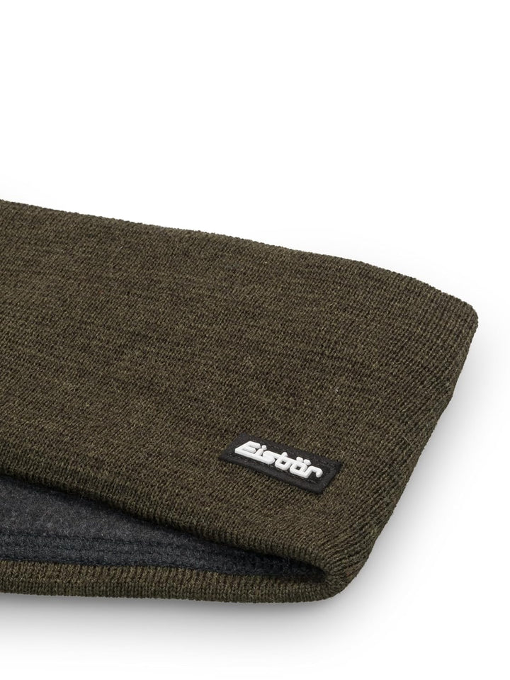 Eisbär Stirnband Herren & Damen Havel high Grün - Merino Headband Unisex - Haarband mit Fleece schüt