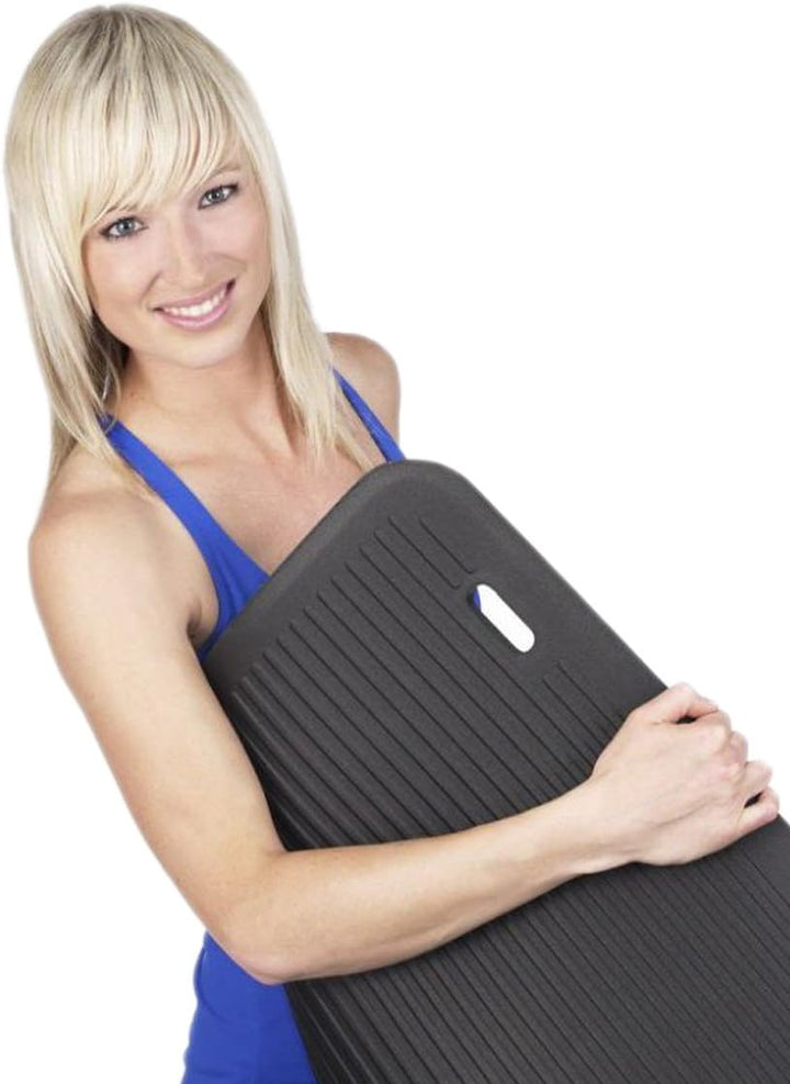 Fitnessmatte, 140 x 60 x 1 cm Schwarz, Schwarz