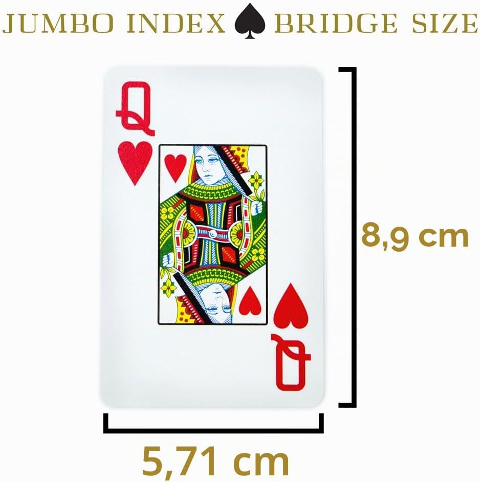 Copag Bridge Size Jumbo Index 1546 Spielkarten (grün Burgund Setup) Green/Burgundy 1 Set, Green/Burg