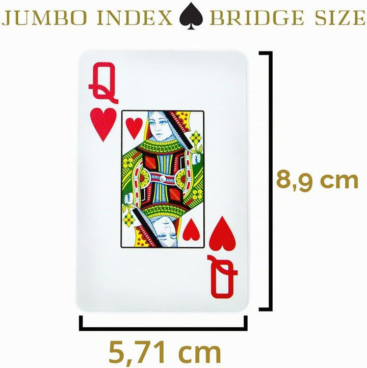 Copag Bridge Size Jumbo Index 1546 Spielkarten (grün Burgund Setup) Green/Burgundy 1 Set, Green/Burg
